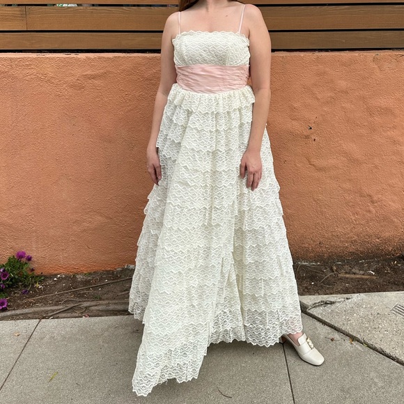 Vintage 1950’s Party Dress Wedding Gown - Picture 5 of 12